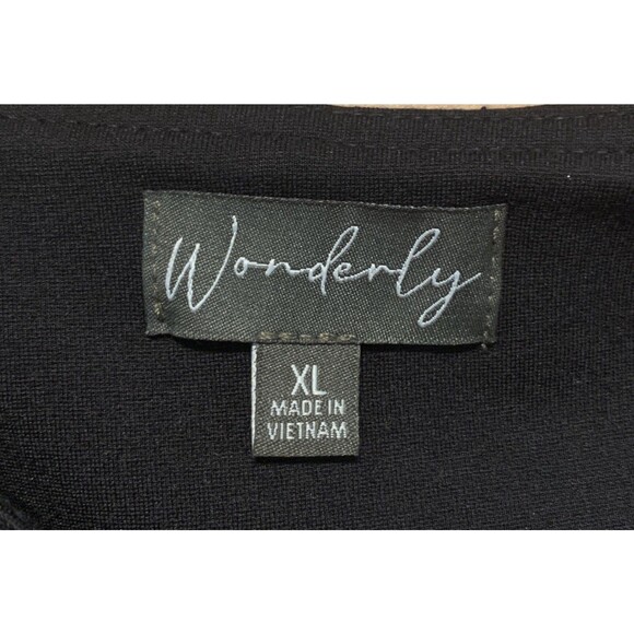 Black Leggings Size XL NWOT Wonderly Women's High Rise Ponte New without Tags - Picture 5 of 6